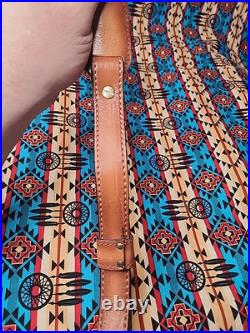 Torel Tooled Stitched Bear Mount Scene Leather Padded Rifle Sling Suede Backed
