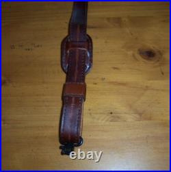 Torel Tooled Whitetail Buck #4850 Leather Padded Rifle Sling Suede Backed