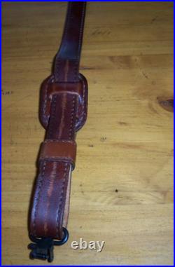 Torel Tooled Whitetail Buck #4850 Leather Padded Rifle Sling Suede Backed