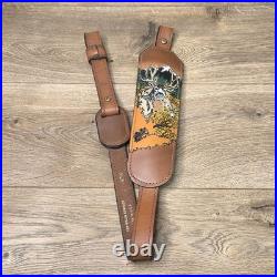 Torel Top Grain Cowhide Made In U. S. A. 4750 Rifle Sling Deer Design