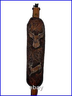 Torrel Rifle Sling 4818 Leather Top Grain Cowhide Deer