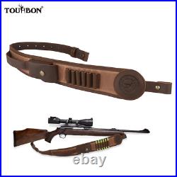 Tourbon Canvas Leather 2 Points Rifle Sling 30-06,45-70 Ammo Carry Holder Pouch Tourbon Canvas Leather 2 Points Rifle Sling 30-06,45-70 Ammo Carry Holder Pouch