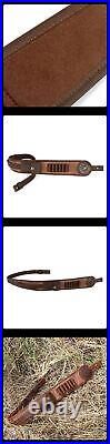 Tourbon Canvas Leather 2 Points Rifle Sling 30-06,45-70 Ammo Carry Holder Pouch Tourbon Canvas Leather 2 Points Rifle Sling 30-06,45-70 Ammo Carry Holder Pouch