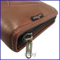 Tourbon Genuine Leather Rifle Soft Case Gun Slip Scoped Sling Bag Carry Vintage