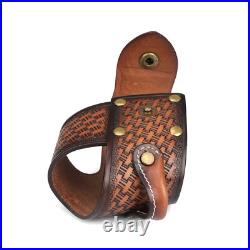 Tourbon Hunting Leather No Drill Gun Sling Carry Strap + Rifle Stock Cover Set