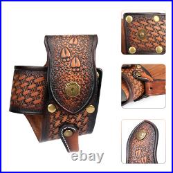 Tourbon Hunting Leather No Drill Gun Sling Carry Strap + Rifle Stock Cover Set