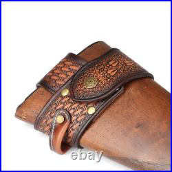 Tourbon Hunting Leather No Drill Gun Sling Carry Strap + Rifle Stock Cover Set