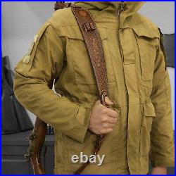 Tourbon Leather 30-06 Gun Sling Strap+Rifle Slip on Recoil Pad. 22lr Ammo Slot