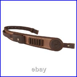 Tourbon Leather Rifle Cartridges Holder Gun Sling Swivels Hunting Accesses Pouch