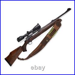 Tourbon Leather Rifle Cartridges Holder Gun Sling Swivels Hunting Accesses Pouch