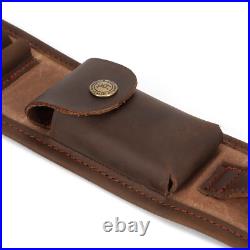 Tourbon Leather Rifle Cartridges Holder Gun Sling Swivels Hunting Accesses Pouch