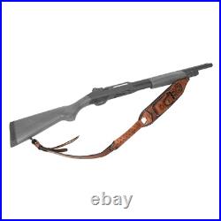 Tourbon Leather Rifle Sling Gun Ammo Carrying Strap withKnife Sheath Case+ Swivels Tourbon Leather Rifle Sling Gun Ammo Carrying Strap withKnife Sheath Case+ Swivels