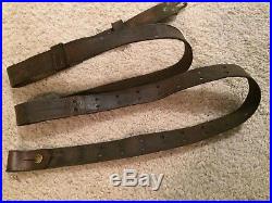 Trapdoor/krag rifle leather sling RIA marked leather pliable no cracks