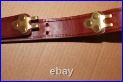 Triple K Leather Military Rifle Sling (2) 1 1/4 Brass Hardware New $4.50 Ship