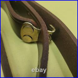 Triple K Leather Traditional Rifle Sling 1 withBrass Hardware