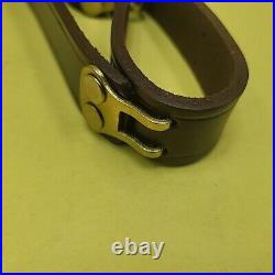 Triple K Leather Traditional Rifle Sling 1 withBrass Hardware