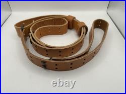 Turner Saddlery Black Leather Riffle Sling with Numbered Holes