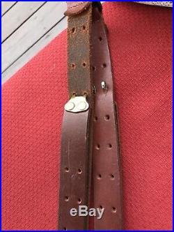 Turner Saddlery Custom Leather Rifle Sling Brown 36 Vintage Used