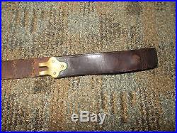 Us Army Trapdoor Springfield / Krag Rifle Leather Sling-original-complete