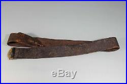 US Civil War Indian Wars Leather Rifle Musket Sling Strap Inspector Marked S81