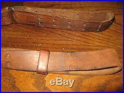 US M1907 leather rifle sling ww2 Springfield 1903 garand dated 1943 Milsco