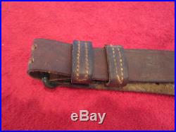 US WWI Leather Rifle Sling dated 1918