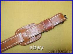 Unbranded Brown Leather 1 Inch Padded Rifle Sling with QD Swivels