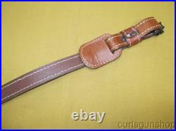 Unbranded Brown Leather 1 Inch Padded Rifle Sling with QD Swivels