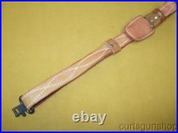 Unbranded Brown Leather Padded Rifle Sling 1 Inch with Swivels Unbranded Brown Leather Padded Rifle Sling 1 Inch with Swivels