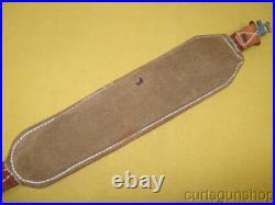 Unbranded Brown Leather Padded Rifle Sling 1 Inch with Swivels Unbranded Brown Leather Padded Rifle Sling 1 Inch with Swivels
