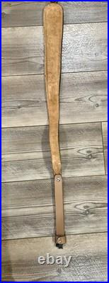 Uncle MIke's Brown Leather Withhorse Hair Adjustable Rifle Shotgun Sling