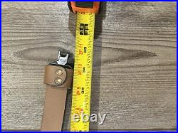 Uncle MIke's Brown Leather Withhorse Hair Adjustable Rifle Shotgun Sling