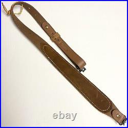 Uncle Mike's Leather Cobra Sling 1 Rifle Strap + Swivels Basketweave Brown USA