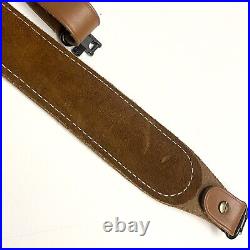 Uncle Mike's Leather Cobra Sling 1 Rifle Strap + Swivels Basketweave Brown USA