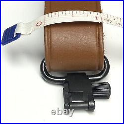 Uncle Mike's Leather Cobra Sling 1 Rifle Strap + Swivels Basketweave Brown USA