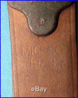 Very Nice Original M-1 Garand Leather Rifle Sling Milsco 1943 Dated