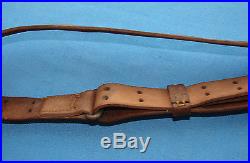 Very Nice Original M-1 Garand Leather Rifle Sling Milsco 1943 Dated