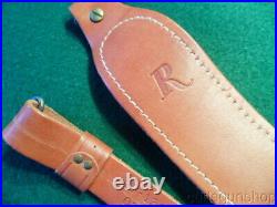 VINTAGE REMINGTON #27-136R LEATHER RIFLE SLING With ALL STEEL QD SWIVELS