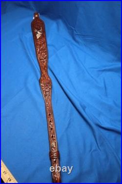 VTG Arvo Ojala gun leather rifle sling Antelope pronghorn Rare find! Never used