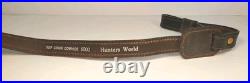 VTG Hunters Stitched Tooled Leather White Tail Buck Suede Padded Rifle Sling VTG Hunters Stitched Tooled Leather White Tail Buck Suede Padded Rifle Sling