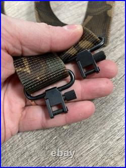 VTG Mossy Oak Greenleaf Camo Nylon Web Gun Rifle Shotgun Sling 1.25 with Swivels