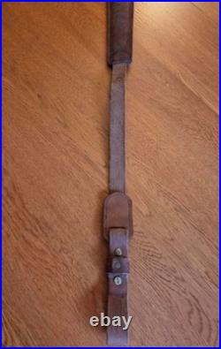 VTG Pathfinder CB377P Deer Embossed Padded Leather Rifle Sling Strap USA Made
