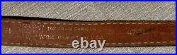 VTG TOREL STITCHED TOOLED WHITETAIL DEER BUCK LEATHER RIFLE SLING WithSWIVELS 4759