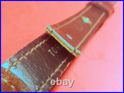 VTG Tooled Leather Sling 5pt Buck Deer Oak Tree Embossed Suede Bac fit Remington