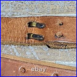 VTG Winchester Pre 64 Leather Rifle Sling Swivels Brown Adjustable Collectible