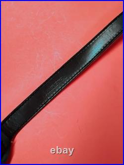 VTG Winchester Stitched Weave Snake Skin Insert Leather Rifle Sling Suede Backed