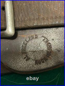 Vintage Al Freeland Competition Shooter's Leather Rifle Sling + Keeper