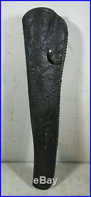 Vintage/Antique Hand Tooled Leather Horse Saddle Rifle Scabbard Sling Holster