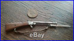 Vintage Austrian Miniature Pinfire Cap Gun Rifle Bayonette Leather Sling Metal