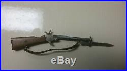 Vintage Austrian Miniature Pinfire Cap Gun Rifle Bayonette Leather Sling Metal